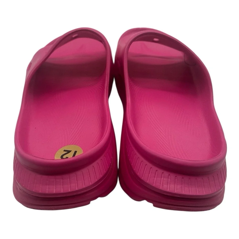 Hoka One One Ora‎ Recovery Slides 3 Mens Sz 12 Pink Yarrow Slip On Sandlas Flip